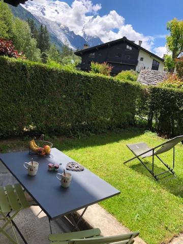 Studio Au Calme Avec Jardin Et Vue Mont-Blanc Шамони Экстерьер фото