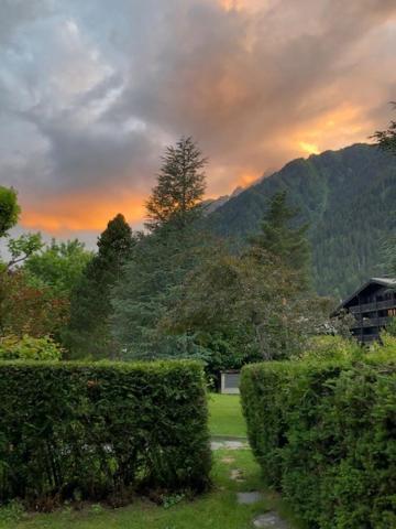Studio Au Calme Avec Jardin Et Vue Mont-Blanc Шамони Экстерьер фото